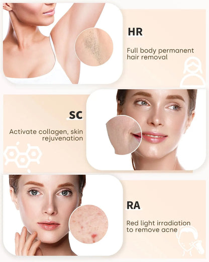 Appareil d'Épilation à Lumière Pulsée – Épilation Permanente à Domicile